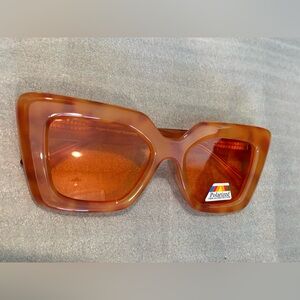 MONIQUE | Amber Tortoise | Orange Lens | Polarized Sunglasses